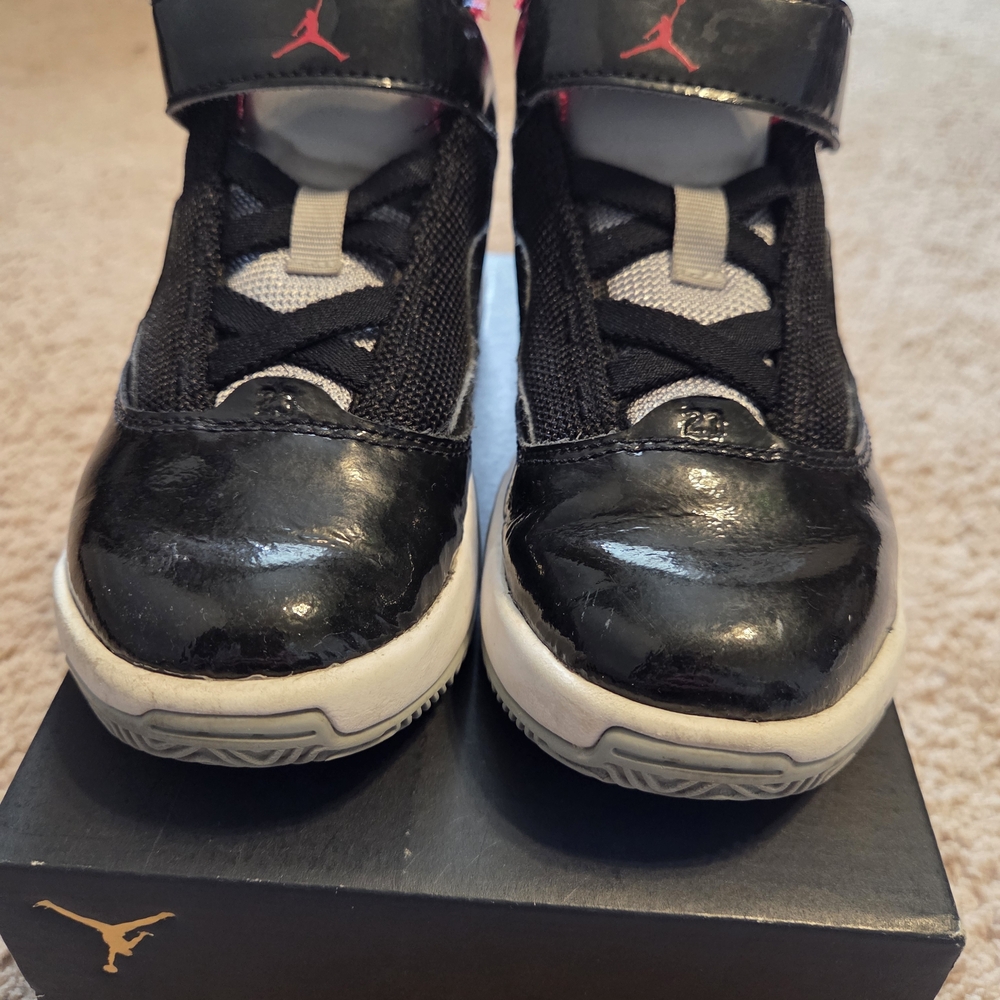 Jordan Kids Black and White Sneakers